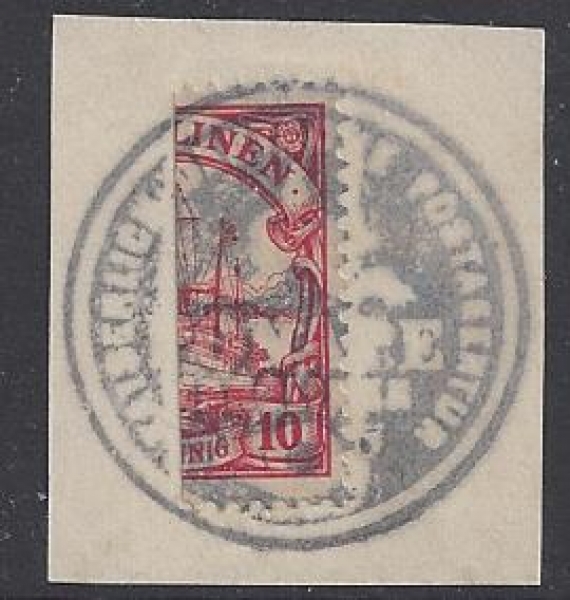 German Post Offices in Caroline Islands SG15a 10pf Carmine Bisect