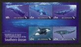 2010 Ross Depedency  SG. MS125 Whales M/S u/m (MNH)