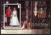 2011 Ascension -  MS.1112 Royal Wedding  mini sheet U/M (MNH)