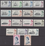 1965 Tristan Da Cunha Ships SG.71/84b U/M (MNH)