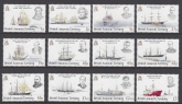 2008 British Antarctic Territories. SG.461-72  Explorers & Ships.  U/M (MNH)