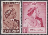 Bermuda - 1948 Royal Silver Wedding SG.125/6   U/M (MNH)