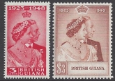 British Guiana - Royal Silver Wedding SG.322/3 U/M (MNH)