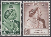 British Honduras - 1948 Royal Silver Wedding SG.164/5  U/M (MNH)