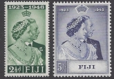 Fiji - 1948 Royal Silver Wedding SG.270/1 U/M (MNH)