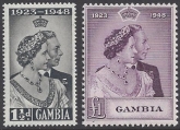 Gambia - 1948 Royal Silver Wedding SG.164/5  U/M (MNH)