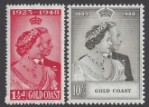 Gold Coast - 1948 Royal Silver Wedding SG.147/8   U/M (MNH)