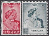 Grenada - 1948 Royal Silver Wedding SG.166/7  U/M (MNH)
