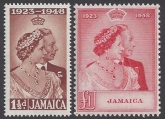 Jamaica - 1948 Royal Silver Wedding SG.143/4  U/M (MNH)