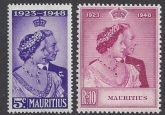 Mauritius - 1948 Royal Silver Wedding SG.270/1  U/M (MNH)