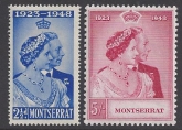 Montserrat - 1948 Royal Silver Wedding SG.115-6  U/M (MNH)