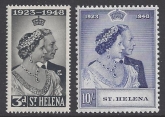 St Helena - 1948 Royal Silver Wedding SG.143/4  U/M (MNH)