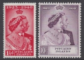 Pitcairn Islands - 1948 Royal Silver Wedding SG.11/12   U/M (MNH)