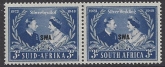 South West Africa (bi-lingual pair) - 1948 Royal Silver Wedding SG.137  U/M (MNH)