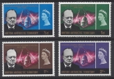 1966 British Antarctic. SG.16-19  Churchill  U/M (MNH)