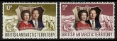 1972 British Antarctic.  SG.42-3  Royal Silver Wedding.  U/M  (MNH)