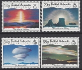 1992 British Antarctic -  SG.214-7 Lower Atmospheric Phenomena set 4 values U/M (MNH)
