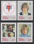 1982 British Antarctic  SG.109-12  21st Birthday of Princess of Wales. U/M (MNH)