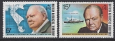 1974 British Antarctic.SG.61-2  Birth Centenary of Sir Winston Churchill. 2 values U/M (MNH)