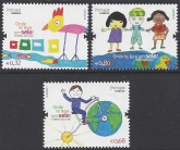 2011 Portugal - SG.3922-4  Childrens Drawings set 3 values U/M (MNH)
