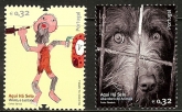 2010 Portugal - SG.3724-5 Aqui Ha Selo ( your own stamp) set 2 values U/M (MNH)
