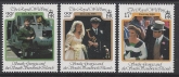 1986 South Georgia - Royal Wedding SG.158/60 set 3 values U/M (MNH)