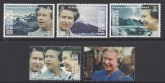 1992 South Georgia - 40th Anniversary of QEII Accession SG.209/13  set 5 values U/M (MNH)