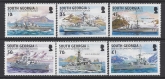 2004 South Georgia  - Royal Navy Frigates & Cruisers  SG.380/5 set 6 values U/M (MNH)