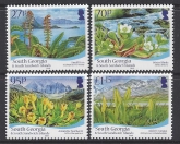 2010 South Georgia  - Flora SG.515/8  set 4 values U/M (MNH)