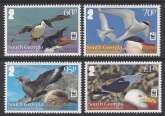 2012 South Georgia  - WWF Seabirds  SG.556/9 set 4 values (With White Borders) U/M (MNH)