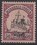 German Post Office Marshall Islands  Australian Occupation SG.57 50pf overprinted