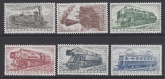 1956 Czechoslovakia - SG.946-51 European Freight Services Timetable Conference (Railway Engines)  set 6 values mounted mint.