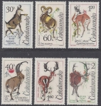 1963  Czechoslovakia - SG.1394-9 Mountain Animals  set 6 values  U/M (MNH)