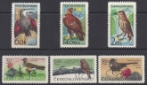 1965 Czechoslovakia - SG.1519-24 Mountain Birds  - set of 5 values U/M (MNH)