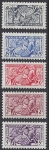 1955 Monaco - Seal of Prince Rainier III (new values & colours) SG.512/6 u/m (MNH)