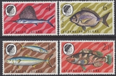 1968 Ascension Island Fish 2nd series 4 values SG.117/20 u/m (MNH)