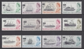 1971 Tristan Da Cunha  definitive set decimal overprints 12 values SG.137/48 u/m (MNH)