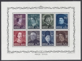 1949 Portugal Portraits Mini sheet MS 1028a  u/m (MNH)