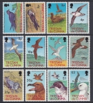 1977 Tristan Da Cunha    Birds  definitive set 12 values SG.220/31 u/m (MNH)