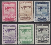 1929 Spain 'Air' set of 6 values 'Spirit of St. Louis over coast' SG.515/520 mounted mint.