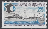 1974 French Antarctic - SG.95 25th Anniv. Postal Service. U/M (MNH)
