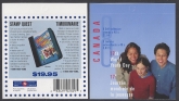 2002 Canada $3.84 stamp booklet SB271 'World Youth Day' contains 8 x 48c stamps SG.2156 u/m (MNH)