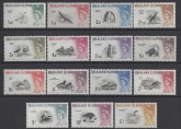 1960 Falklands SG.193/207 Definitive set 15 values u/m (MNH)