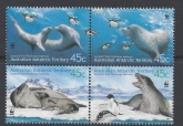 2001 Australian Antarctic SG.152/155 Leopard Seal set 4 values U/M (MNH)