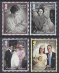 2014 Falkland Islands SG.1292-5 Christening of Prince George set 4 values U/M  (MNH)