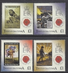 2014 Tristan da Cunha SG.1109-12 Centenary of Great War. set 4 values U/M (MNH)