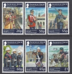 2014 Ascension Is. SG.1203-8 350th Anniv. Royal Marines set 6 values U/M (MNH)