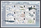 2014 British Antarctic. MS.658 Antarctic Food Web mini sheet U/M (MNH)