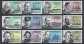 2015 South Georgia - SG.631-42 Ships, Scientists & Explorers set 12 values U/M (MNH)