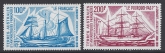 1974 French Antarctic - SG.93-4 Charcot's Antarctic Voyages set 2 values U/M (MNH)